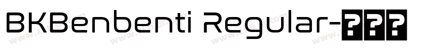 BKBenbenti Regular字体转换